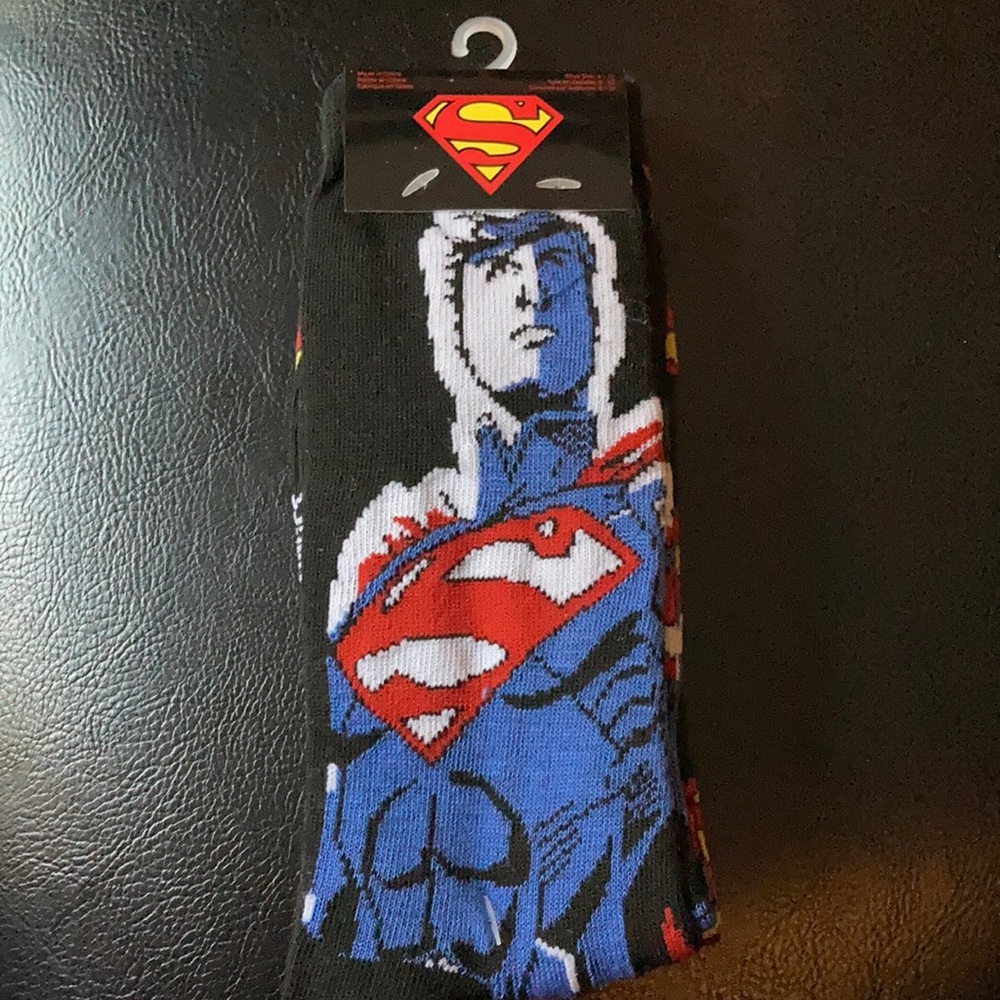 New Superman socks - 2 pairs, two different designs